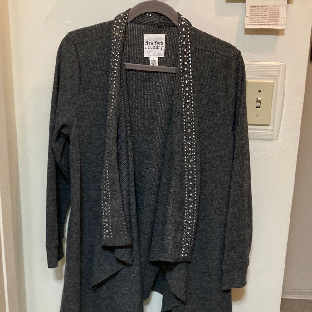 New York Laundry Charcoal Cardigan